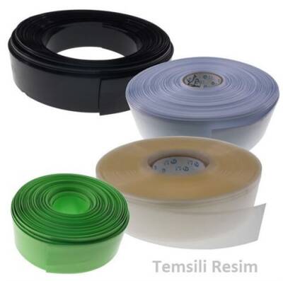 1 Metre 130mm Şeffaf Renk Daralan Makaron PVC Shrink - 1