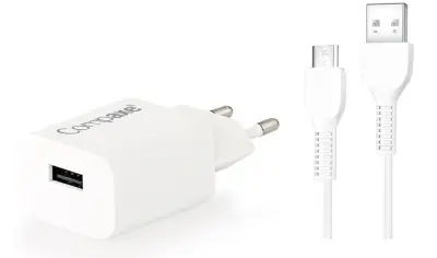 12w SpeedCharger QC 3.0 Üniversal Seyahat Şarj Aleti + Micro USB Kablo Seti - 1