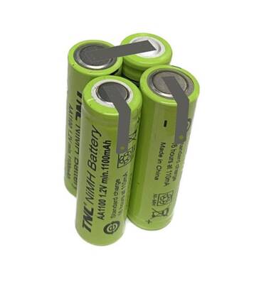 4.8v 1100mah AA Ni-MH 4lü Küp El Tipi Tornavida Pili - 1