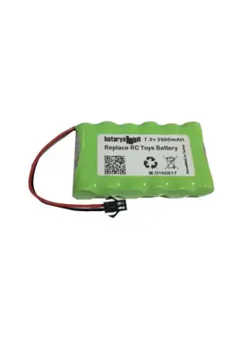 7.2v 2700mah Siyah Soketli Oyuncak Araba Pili - 1