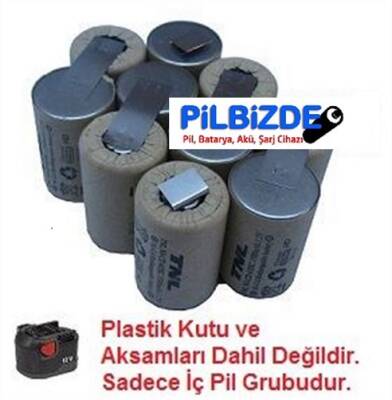 AEG B1214G 12v Matkap Batarya için 2400mAH Pil Değişim Grubu - 1