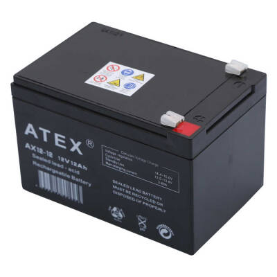 Atex AX12 12V 12AH Bakımsız Kuru Akü - 2