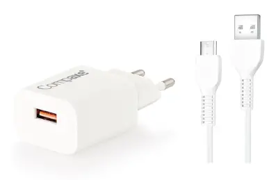 COMPAXE CTA-521MU 10W Micro to USB 3A Kablolu Şarj Seti - 1