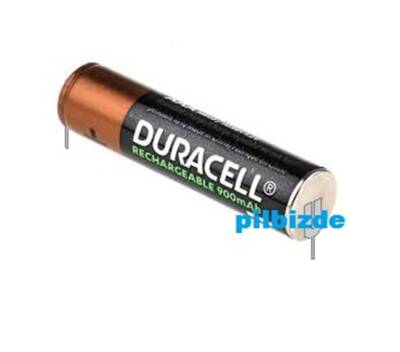 Duracell 1.2v 900mAH AAA İnce Pilli İğne Ayak Puntalı Traş Makinesi Pili - 1