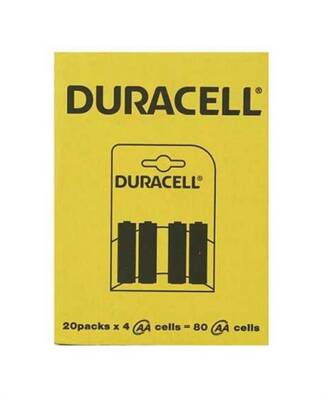 Duracell AA Kalem Alkaline Pil 4'lü x 20 paket - 1