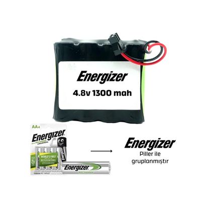 Energizer 4.8v 1300mAh Siyah Soketli Ni-Mh Oyuncak Araba Pili - 1