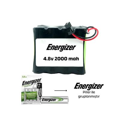 Energizer 4.8v 2000mAh Siyah Soketli Ni-Mh Oyuncak Araba Pili - 1