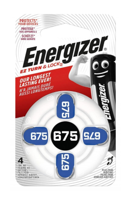 Energizer 675 Numara İşitme Cihazı Pili 4'lü - 1