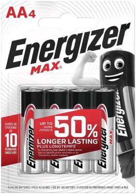 Energizer Max Alkaline AA Kalem Pil 4lü AA-LR6 - 1