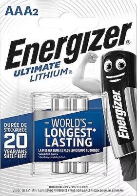 Energizer Ultimate Lithium AAA 2'li İnce Kalem Pil - 1