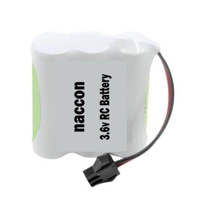 Naccon 3.6V 1100mAh Siyah Soketli Şarjlı Oyuncak Pili AA Kalem Pilli - 1