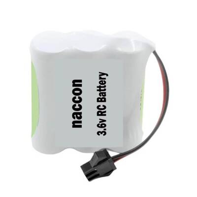 Naccon 3.6V 1800mAh Siyah Soketli Şarjlı Oyuncak Pili AA Kalem Pilli - 1