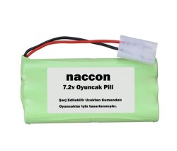 Naccon 7.2V 1300mAh Tamiya Soket Şarjlı Oyuncak Pili 6xAA Kalem Pilli - 1