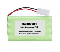 Naccon 9.6V 1100mAh Tamiya Soketli Şarjlı Oyuncak Pili AA Kalem Pilli - 2