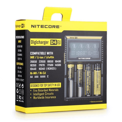 Nitecore D4 LCD Ekranlı Pilsiz Boş Pil Şarj Aleti - 1