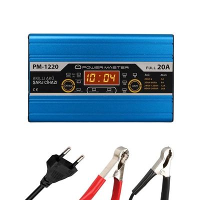 Powermaster PM-1220 12 Volt Max 20 Amper Akü Şarj Cihazı - 1