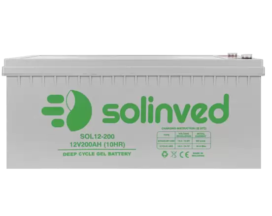 Solinved 12V 200AH Jel Akü Deep Cycle - 1