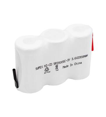 SUPEX Nİ-CD 3.6V SC 2000MAH 3LÜ3Y YANYANA SÜPÜRGE - 1