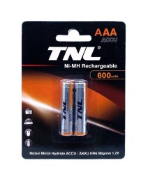 TNL 1.2v 600mah Şarj Edilebilir İnce Pil AAA - 1