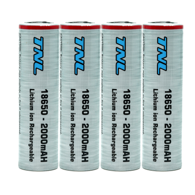 TNL 18650 30A Discharge 4'lü 2000mAH 3.7 Li-ion Başlıksız Şarjlı Pil - 1