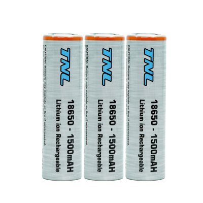 TNL 18650 3'lü 1500mah 3.7v Li-ion Başlıksız Pil Batarya - 1