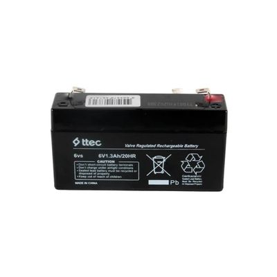 Ttec 6V 1.3Ah Bakımsız Kuru Akü - 1