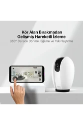 Ttec Wizi Pro Full HD 3MP Çif Yönlü Görüşmeli 360 Derece Tak Çalıştır Wi-Fi Akıllı Kamera - 4