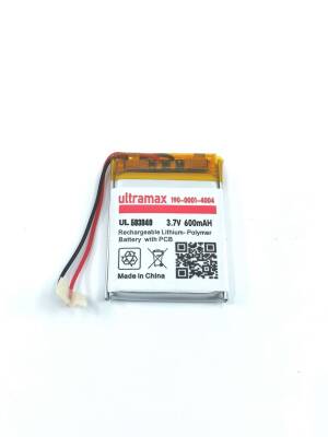 Ultramax 3.7v 600mah 503040 Li-po Lithium Polymer Batarya Pil - 1