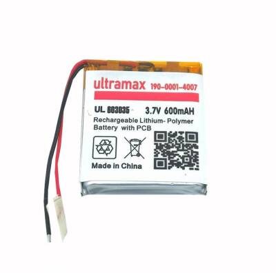 Ultramax 3.7v 600mah 603035 Li-po Lithium Polymer Batarya Pil - 1