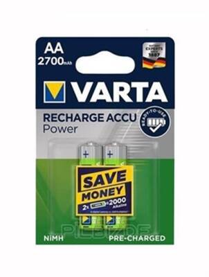 Varta 2700mAH 1.2v AA Şarjlı Kalem Pil 2li Blister - 2