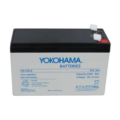 Yokohama 12 Volt 9 Amper Akü YH-129.0 (150x65x90 Mm) - 2